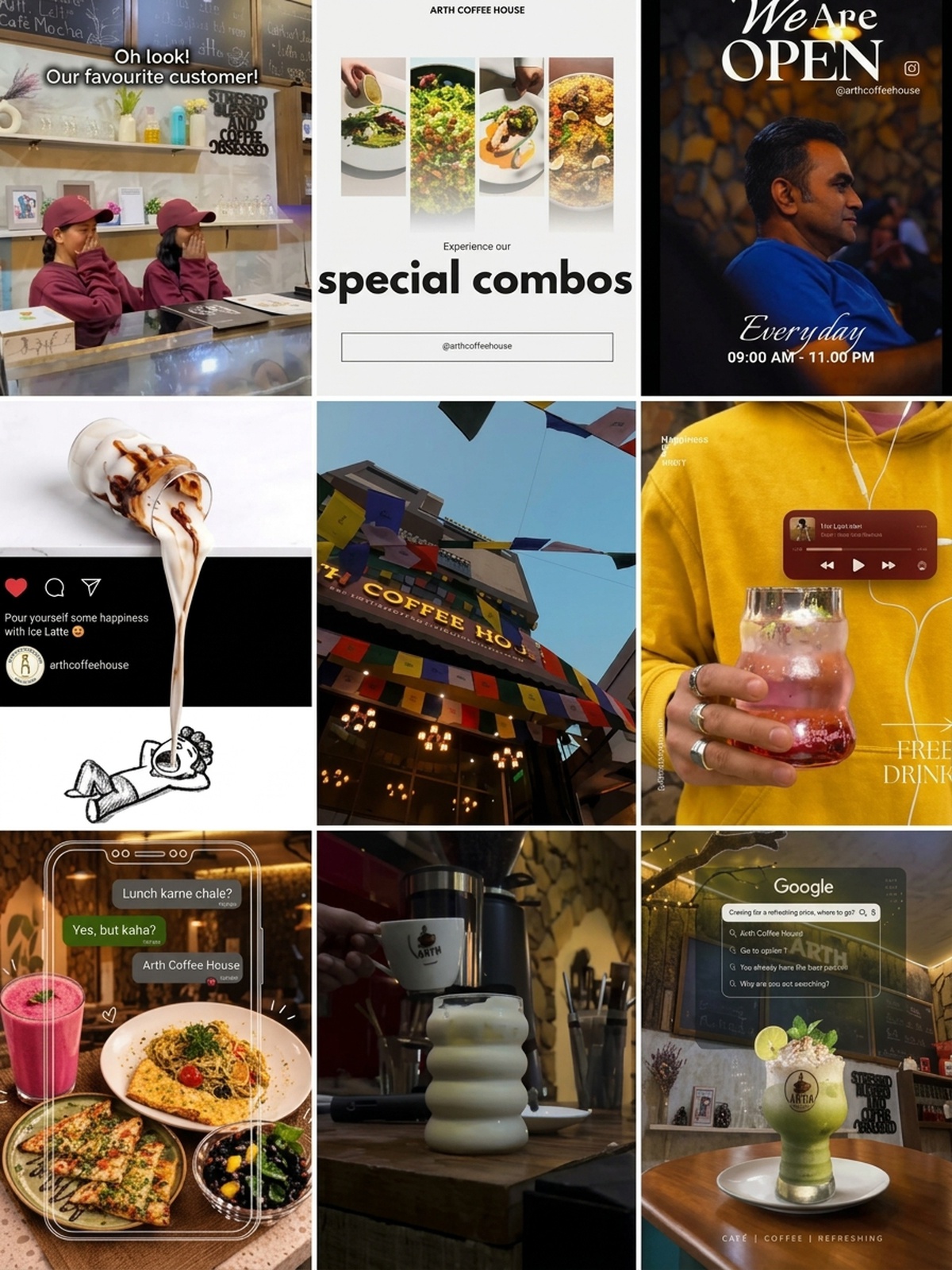 Café Campaign Architecture & Content Grid